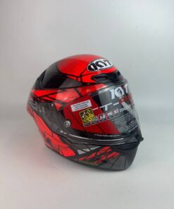 KYT TT REVO COMBUSTION RED GLOSS