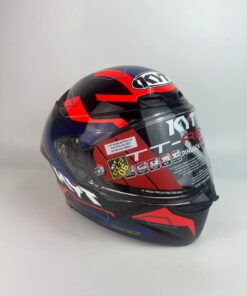 KYT TT REVO SPEEDING BLACK/RED/BLUE GLOSS