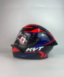Alternative view of KYT TT REVO SPEEDING BLACK/RED/BLUE GLOSS