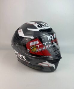 KYT TT REVO SPEEDING GRL GREY/BLACK GLOSS