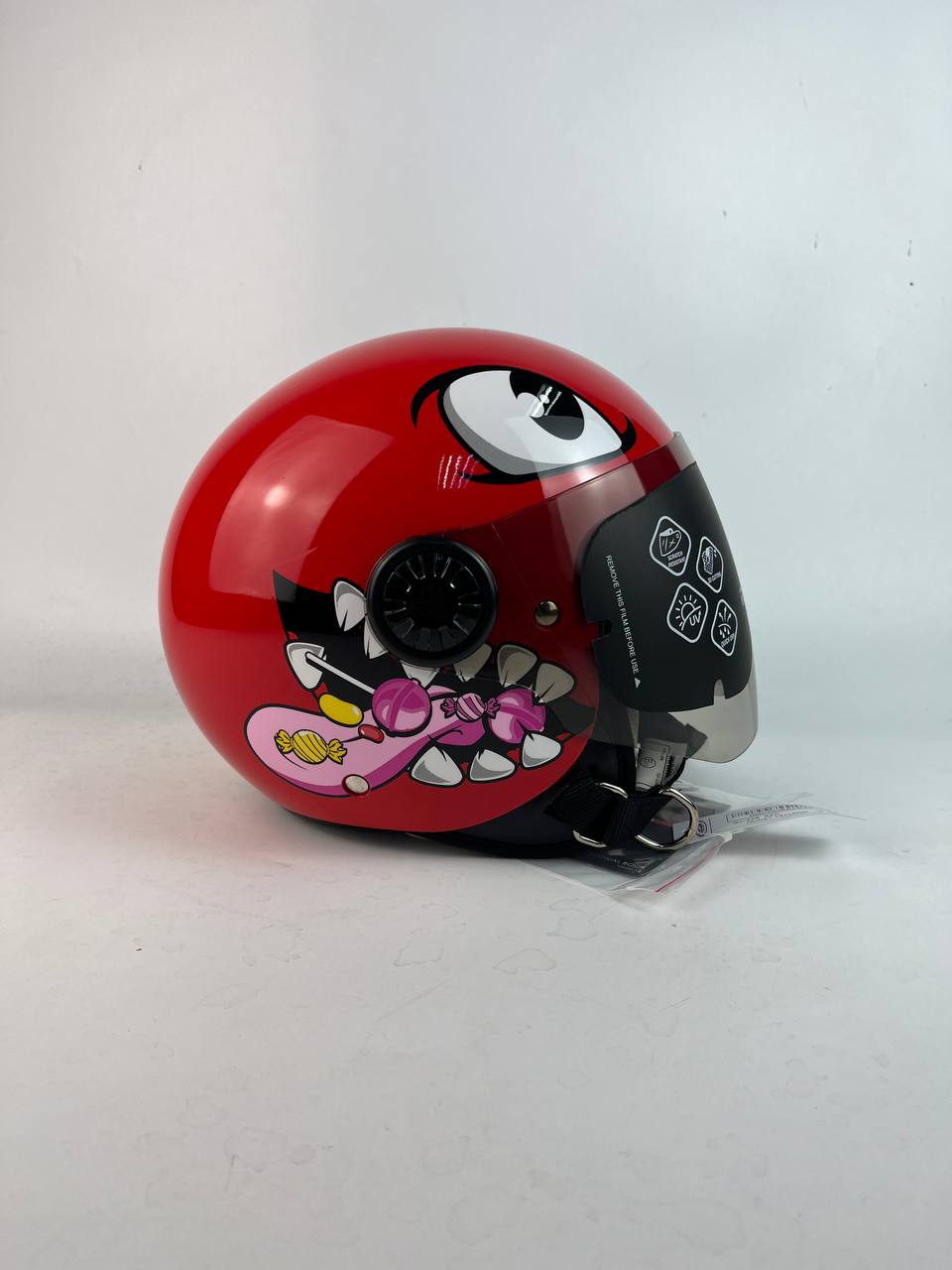ZEUS IRIE KIDS HELMET RED/YELLOW - Image 3
