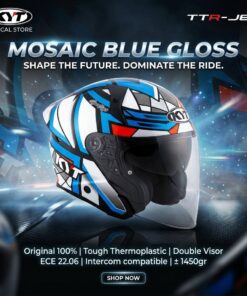 KYT TTR JET MOSAIC BLUE