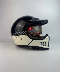 MHR TRACKER GLOSSY BLACK/CREAM GRAPHIC