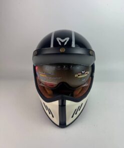 Alternative view of MHR TRACKER GLOSSY BLACK/CREAM GRAPHIC