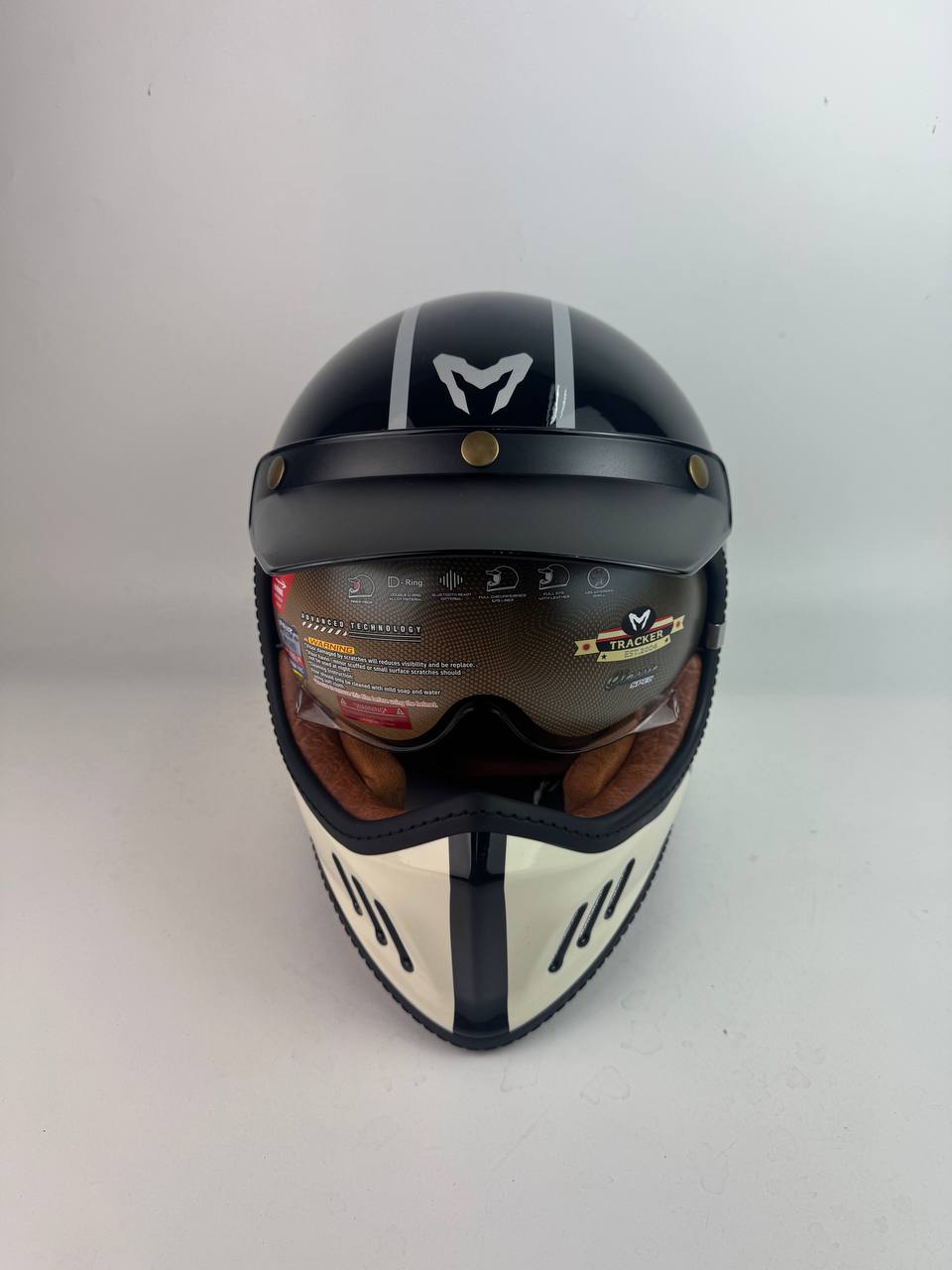 MHR TRACKER GLOSSY BLACK/CREAM GRAPHIC - Image 2