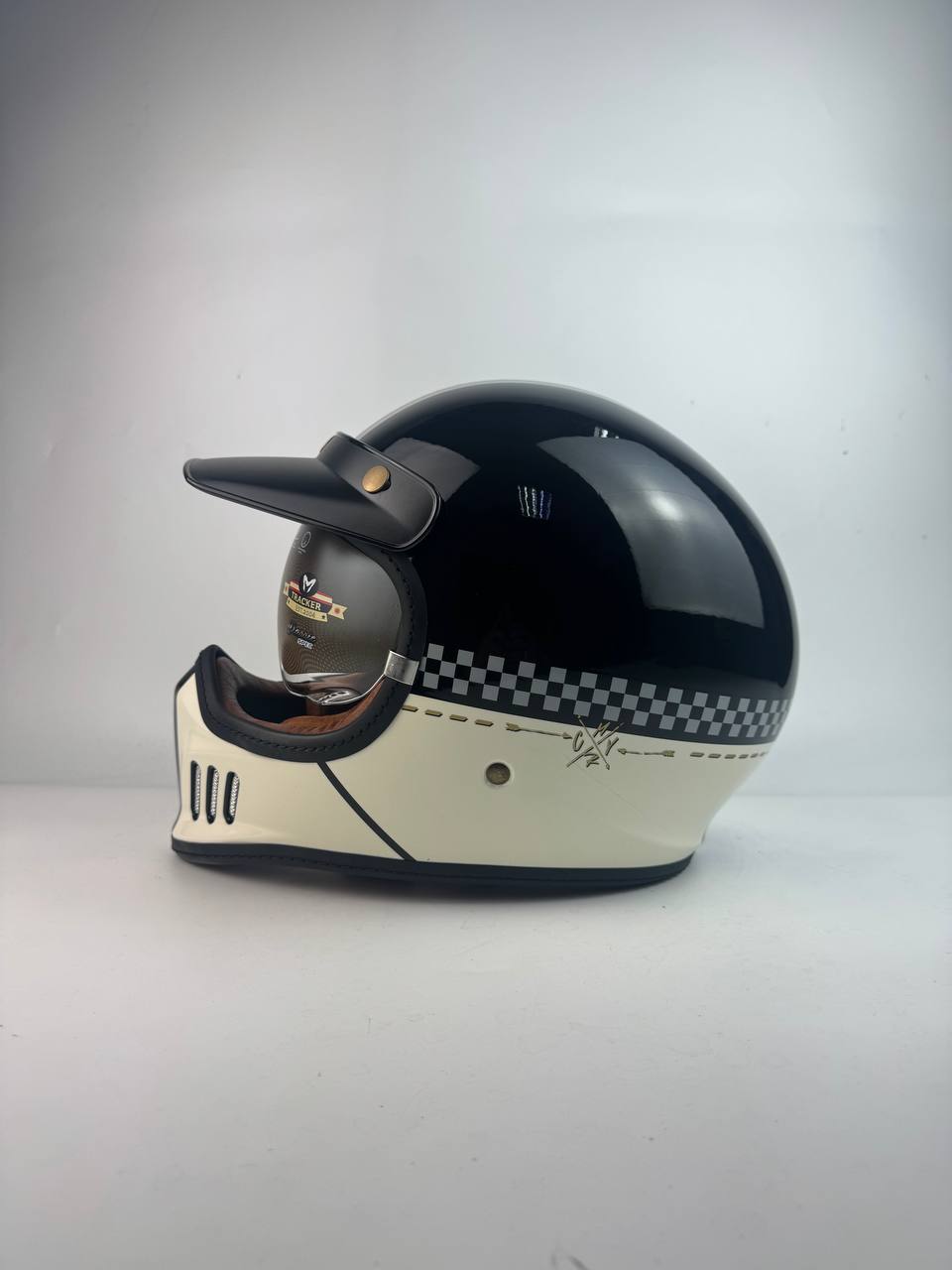 MHR TRACKER GLOSSY BLACK/CREAM GRAPHIC - Image 5