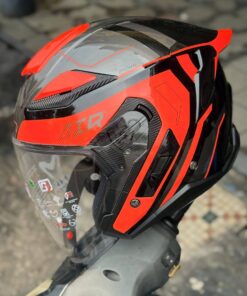 MHR NV JET 3 VERZA PEARL BLACK/FLUO ORANGE